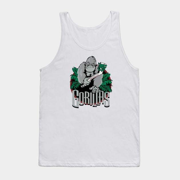 Defunct Amarillo Gorillas Hockey Tank Top by LocalZonly